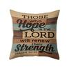 Stylish 18'' Vintage Letter Pillow Case Cushion Cover For Home Office And Sofa Decor