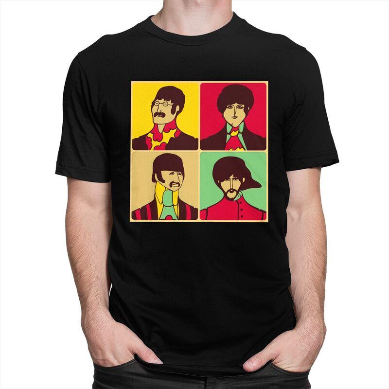Custom The Beatle Heavy Metal Rock Tshirts for Men Short Sleeve Leisure T Shirt Tshirt Loose Fit Pure Cotton Tees Gift