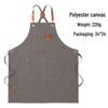 16 Oz Thick Canvas Apron with Logo for Painting and Gardening