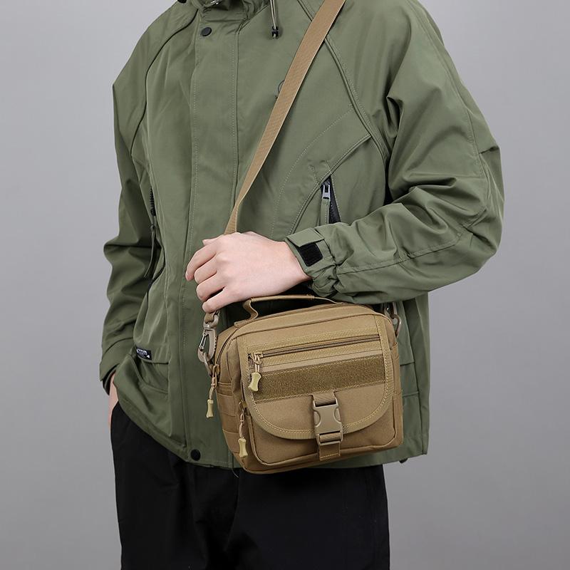 Men's Tactical Camouflage Crossbody Bag -Vintage   Nylon Chest Pack (Vintage Army Sling Bag for Hunting/Outdoors)