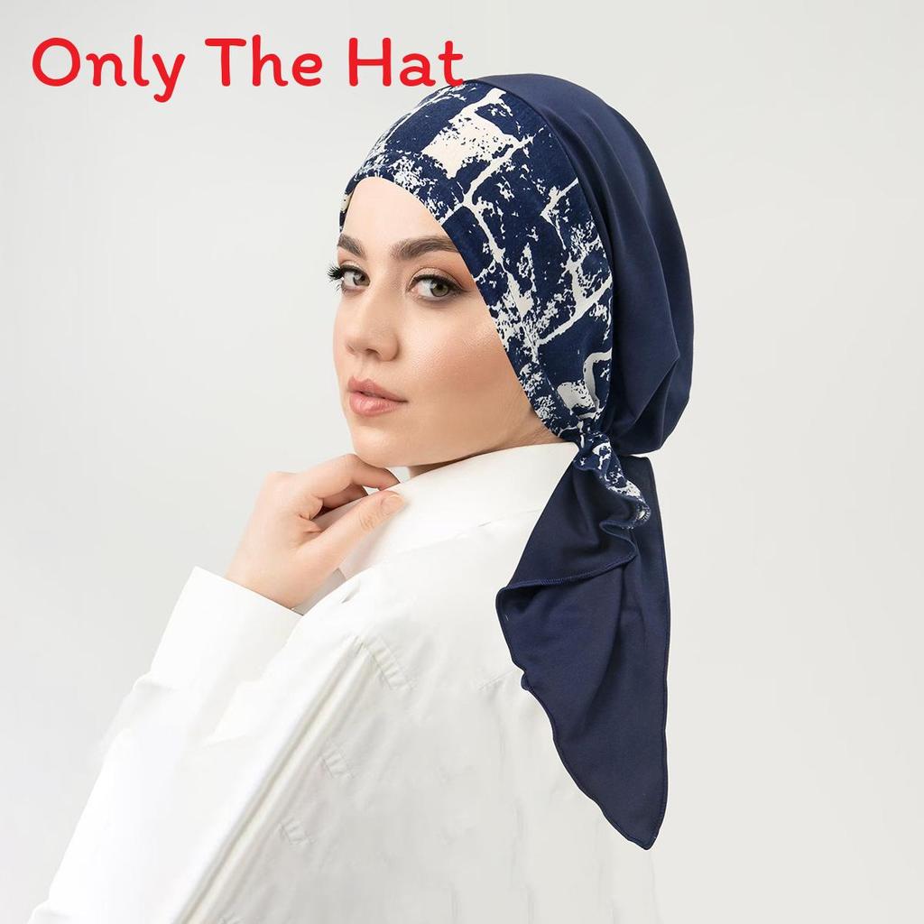 Ladies Fashion Headscarf With Floral Patchwork And Curved Design For Casual Wear