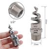 Bahçe ve Çim Sulama için 1/2 "Tam Koni Spiral Jet Nozul Paslanmaz Sulama Sisleme Yağmurlama Sistemi
