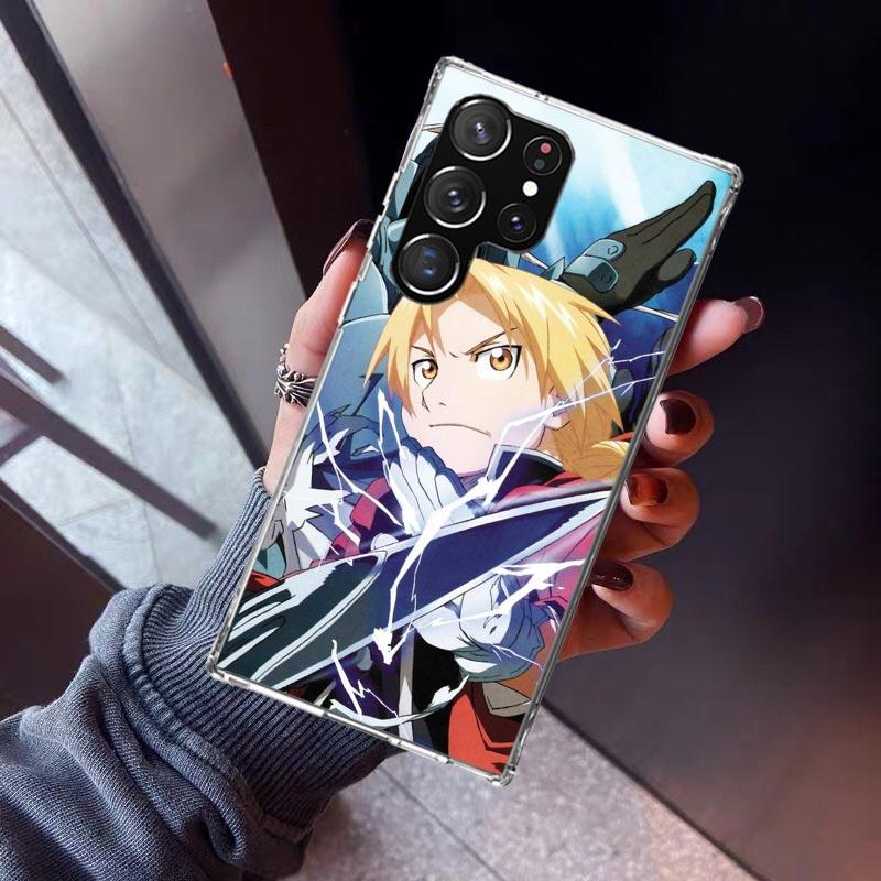 

F-Fullmetal Alchemist Anime Phone Case For Samsung Galaxy S23 S24 S25 Edge S26 Ultra S22 + S21 Plus S20 FE Cover Silicone Print Samsung S24 Ultra
