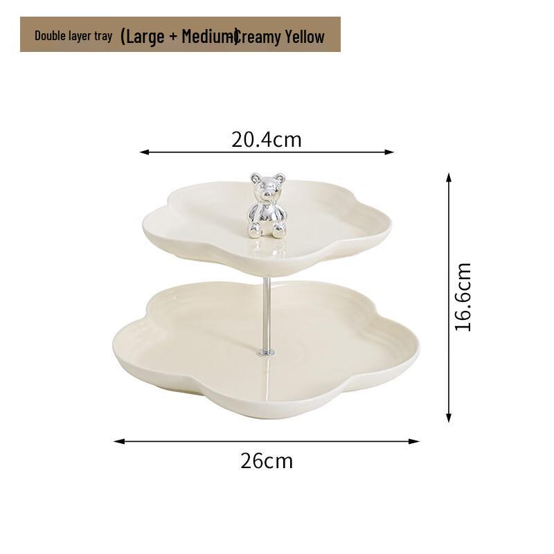 Ceramic Two-Layer Fruit Plate