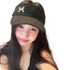 Fashion Embroidery Bows Baseball Hat for Girl Long Brims Soft Peaked Hat Sport Sunproof Open Top Hat Adjust Sun Hat