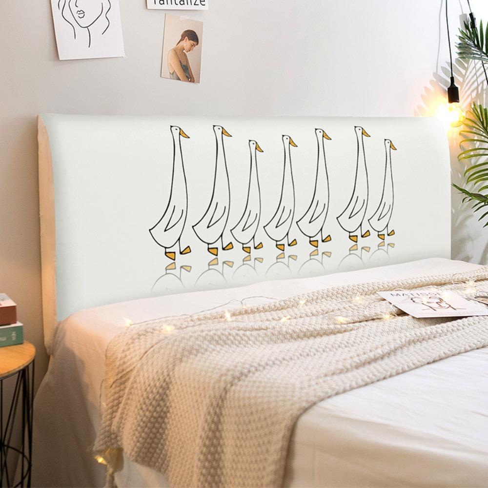 

Thicken Bed Head Slipcover Print Design Headboard Cover Bedside Protector Apartment Style 5