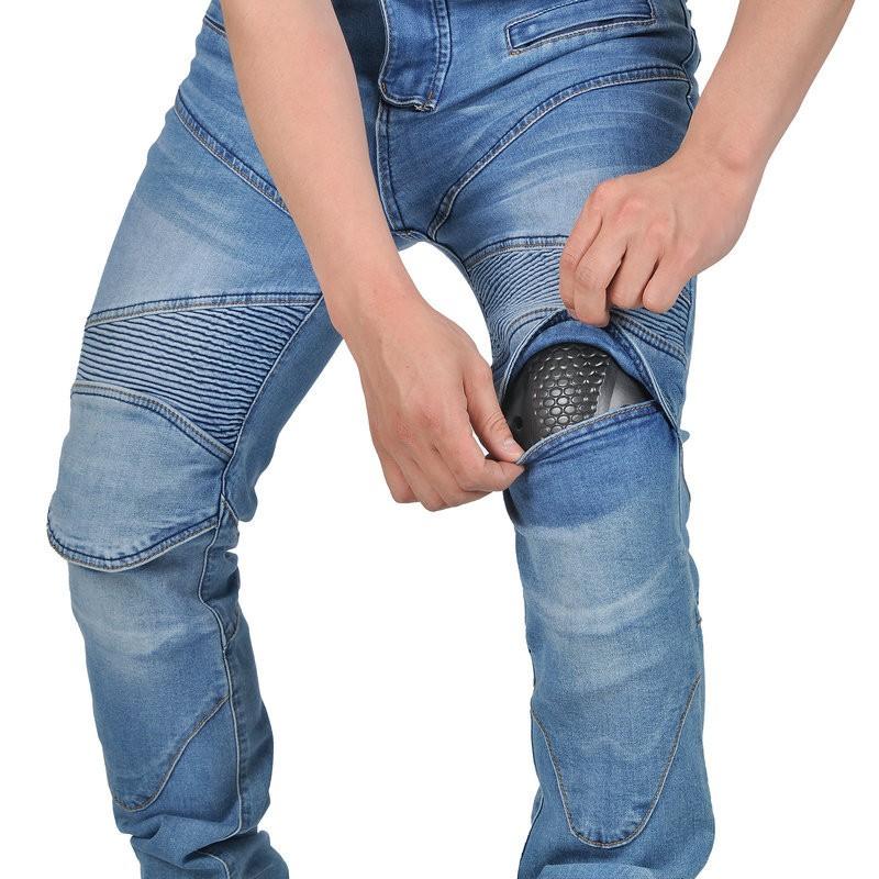 VOLERO Motorcycle Riding Jeans Slim Fit Anti-fall Protective Pants Off-road Racing