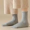 2/3/5 Pairs Autumn and Winter Women's Wool Socks Solid Color Thick Warm Socks Soft and Comfortable Socks