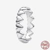 Princess Tiara 925 Silver Sparkling Butterfly Heart Rings For Women DIY Jewelry,Gift, Wedding