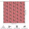 Pink Bath Curtain With Ice Cream Pattern For Bathroom Decor Home Improvement Supplies
