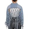 New Style Women's Denim Jacket with Back Mesh Fringe