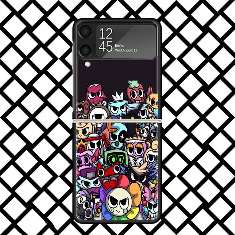 Game Dandys World Phone Case For Samsung Z Flip 7 6 5 4 3 Galaxy ZFLIP7 ZFlip6 5G Flip5 Flip4 Flip3 5g Black Hard Cover