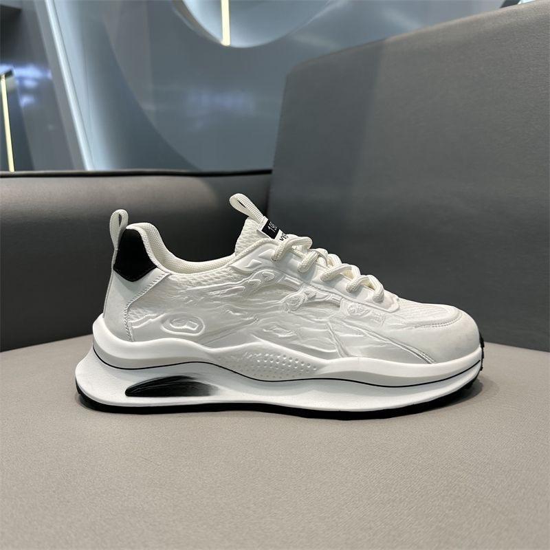 2025 mesh shoes men's breathable hollow running shoes comfortable soft-soled student trendy shoes thin mesh versatile white shoes