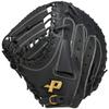 SAKURAI PROMARK Softball Catcher's Mitt PCMS-4821WRH Left Hand Throw - Lightweight Hybrid Leather Design, Black & White