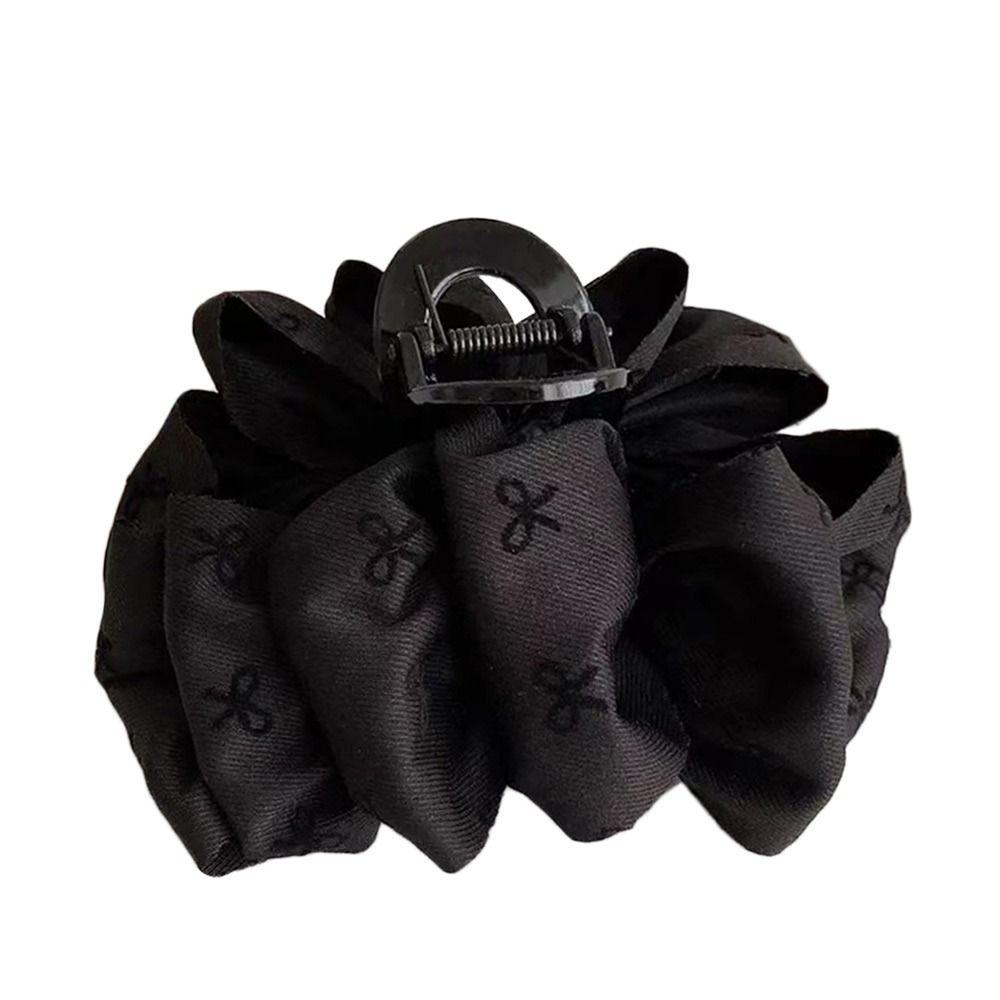 Double-sided Hair Claw Bowknot Shark Clip Fashion Bow Hairgrips for Women Girls