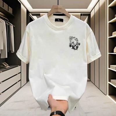 T-shirt d'été pour hommes et femmes à col rond, manches courtes et imprimé, Tops de sport respirants