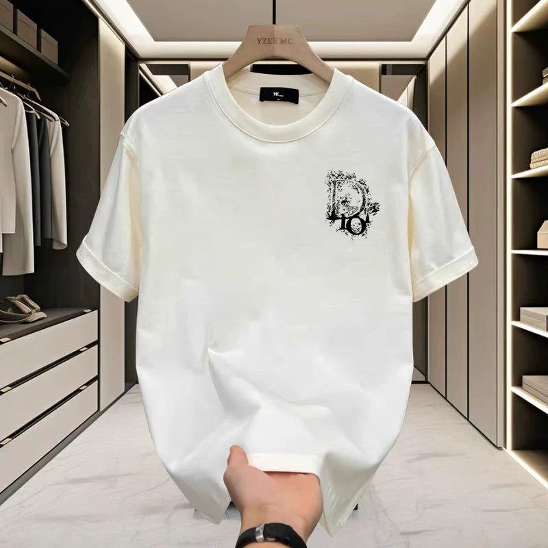 Summer Men Women Round Neck Short Sleeve Print T Shirt Breathable Sport Tops