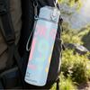 1PC Original 1986 Pastel Text 750ml Color Plastic Sports Water Bottle Leakproof Flip Straw Lid Suitable for Sports Office Home Use