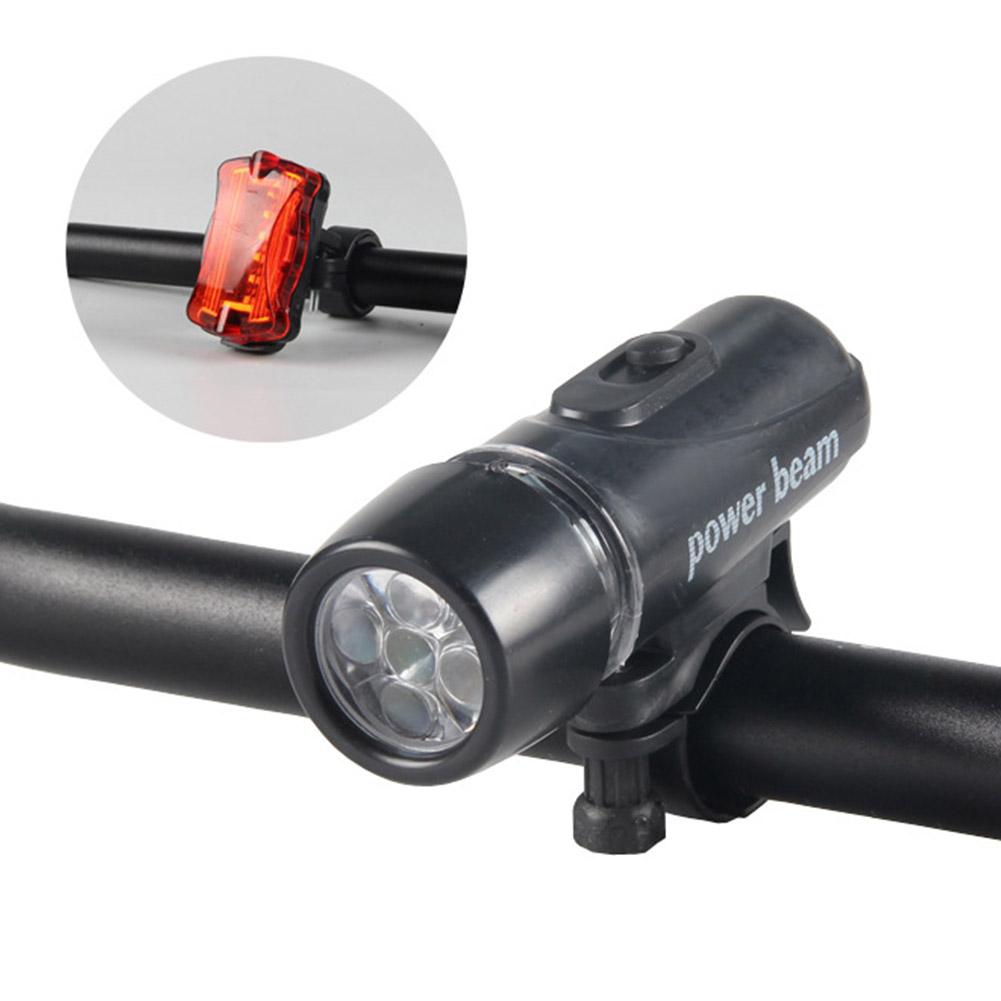 LED Bicycle Front Rear Light Set MTB Bike Headlight Taillight Night Riding Safety Warning Head Tail Lamp Cycling Accessories