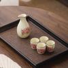 Ceramics Japanese Style Sake Pot Cups Retro One Pot with Four Cups Liquor Cups Set Home Dining Bar Creative Drinkware Gifts New
