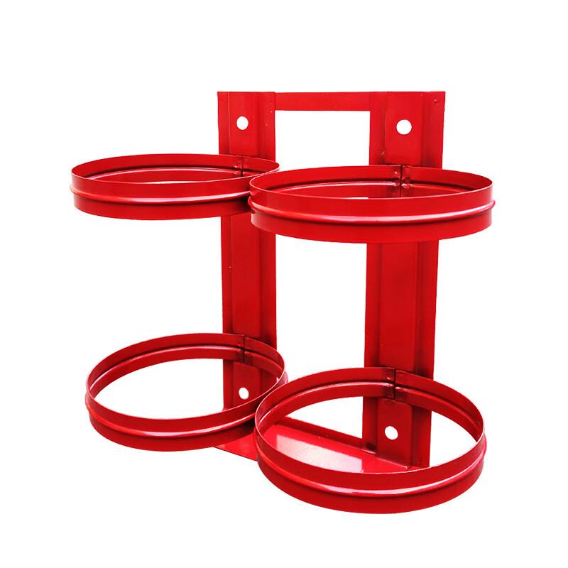 Brangdy Thickened Stainless Steel Double Fire Extinguisher Hanger 4kg