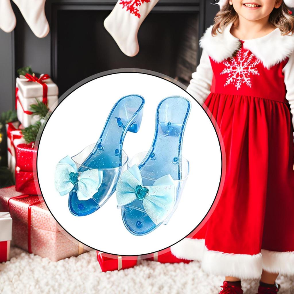 Jelly Sandals High Heels for Kids Collectible Pretend Play Girls Princess Shoe Slip on