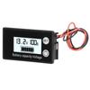 JX‑6133 LCD DC Voltage Meter Waterproof Battery Capacity Tester Voltage Monitor DC8‑100VWhite