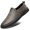2025 New Spring Men's Handmade Online Men's Shoes Non-slip Driving Shoes Breathable Casual Leather Shoes Men's Single Shoes 865