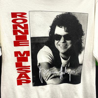 Vtg Ronnie Milsap Gift For Fans Cotton Unisex All Size White Shirt BL157