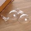 3pcs Round Egg Shaped Transparent Chocolate Candy Box Plastic Chimeric Preservation Container