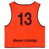 Show de Bola Soccer Bibs, Set of 20 (Numbers 1-20) SDB0006 (Orange, Junior Free Size (JF) (6100))