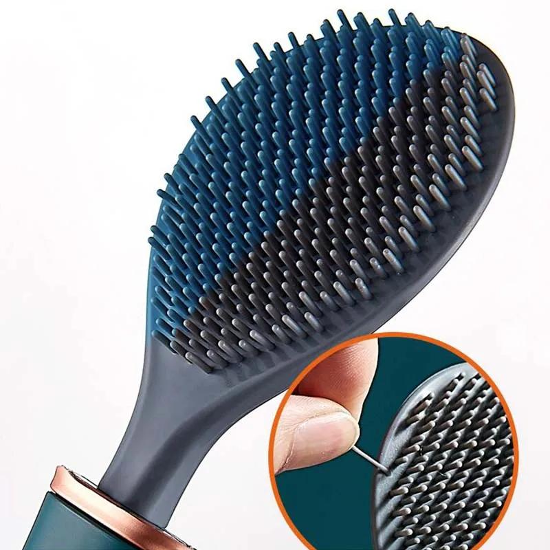 New Toilet Brush Silicone Brush Head Wall-Mounted Automatic Opening And Closing Bathroom Cleaning Brush Set No Dead Corner Wash