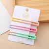 Dopamine Korean Minimalist Milk Coffee Hairpin for Women - Seamless Edge Side Bangs Clip for Frizzy Hair
