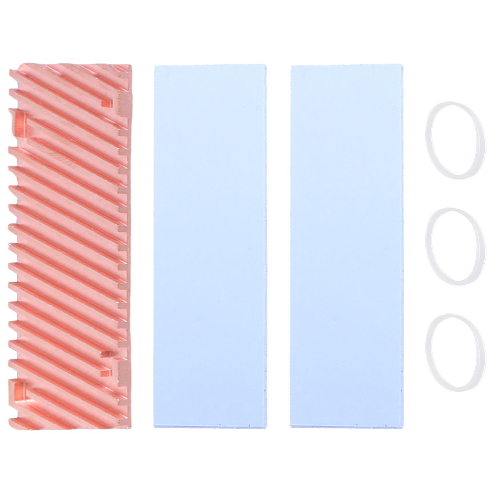 

Мідний радіатор 2280 M.2 SSD з охолоджувальною прокладкою для ефективного охолодження в комп ютерах та ноутбуках 2 мм/3 мм/4 мм/6 мм 3