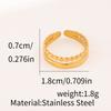 1Pcs Lady stainless steel open-ended ring, extravagant accessory ring, hollow finger ring