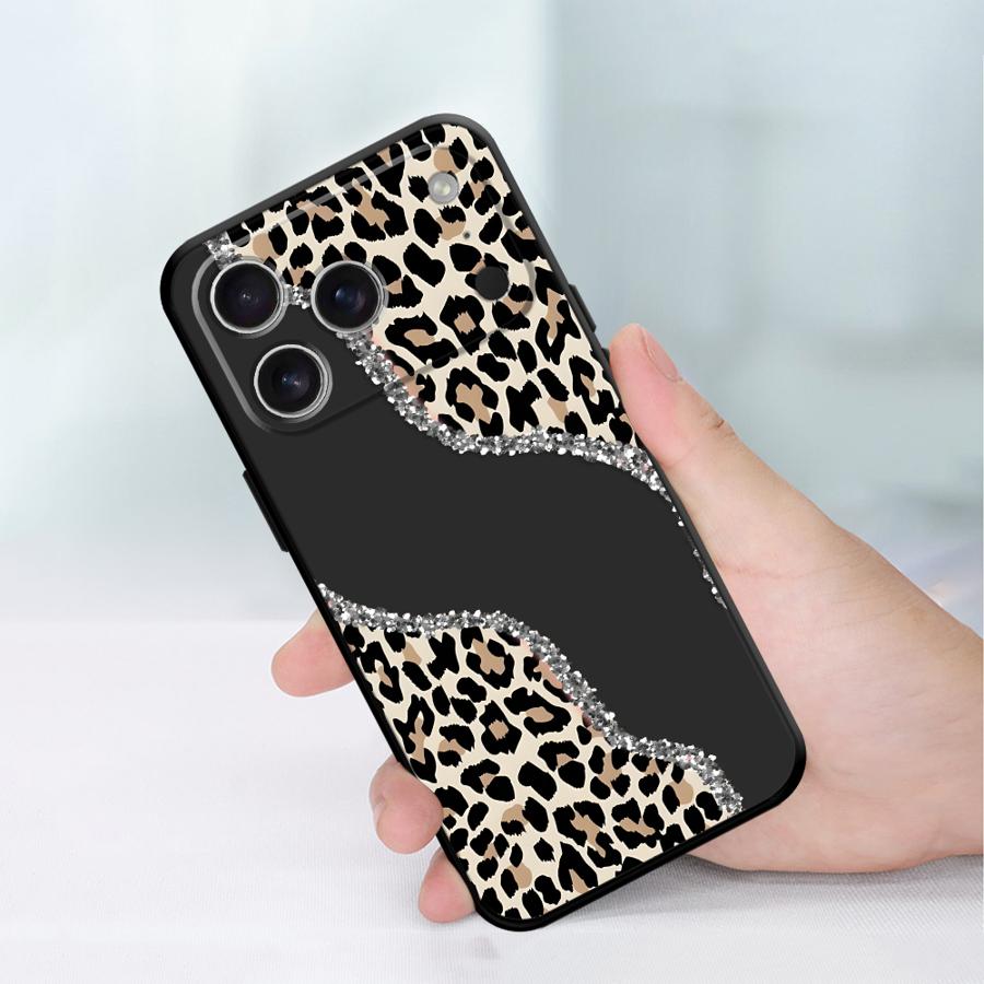 Minimalist Leopard Print Case for Apple iPhone 17 Pro Max XR XS MAX 12 16 13 14 11 Air 15 Pro 7 8 Funda Phone Cover