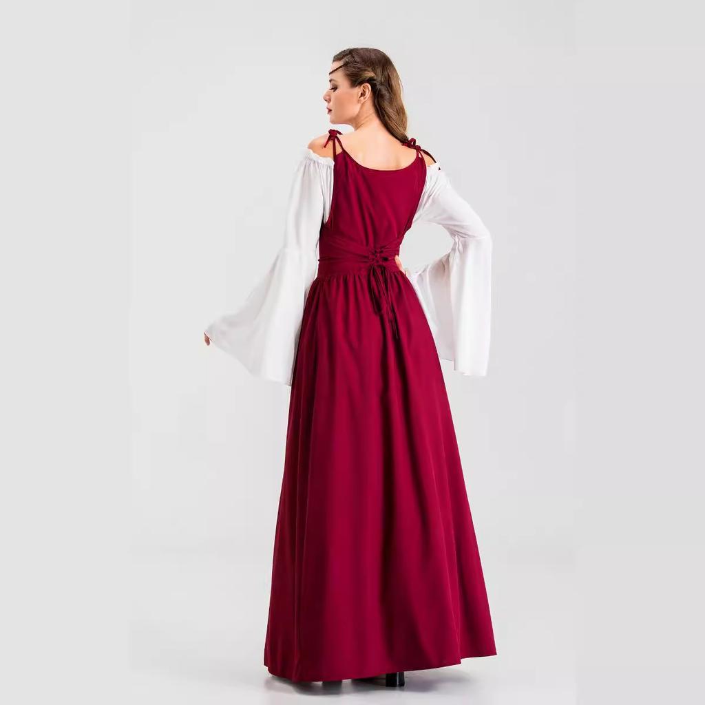 Vintage Court Dress, Halloween Costume Adult, Princess Queen, Play Stage Costume