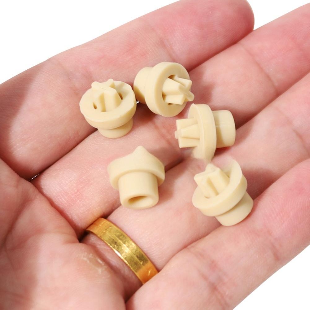 5Pcs Duckbill Check Valve Replacement For Stenner Pump, Synthetic Rubber Water Pump Parts, 7.7x4.7x11mm Beige