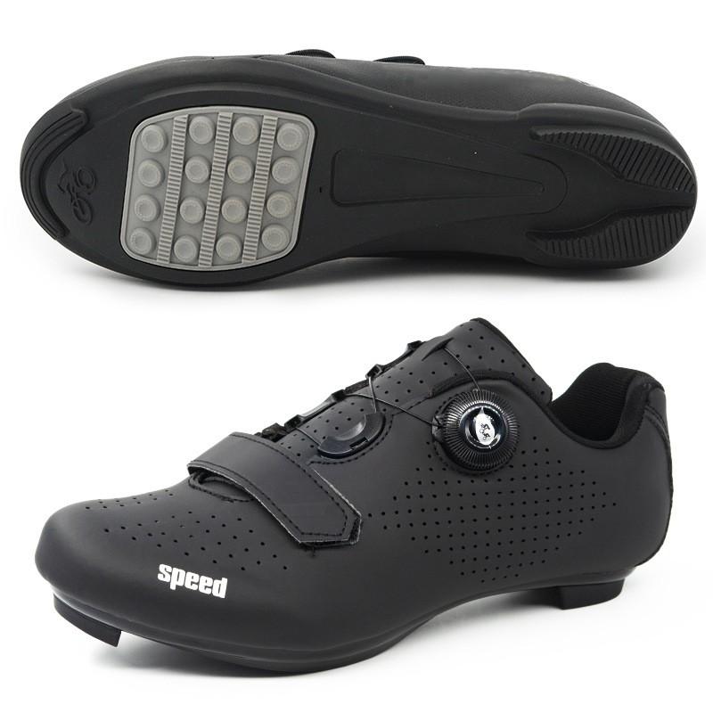 Unisex Cycling Shoes Road Mountain Bike SPD Clipless Pedals Breathable Rigid Sole Indoor Trainer Wide Fit