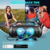 70W Bluetooth Speaker, IPX6 Waterproof and Dustproof, Loud Volume, W-KING Portable Stereo Speaker [Party Lights, Microphone Port, 42 Hours of
