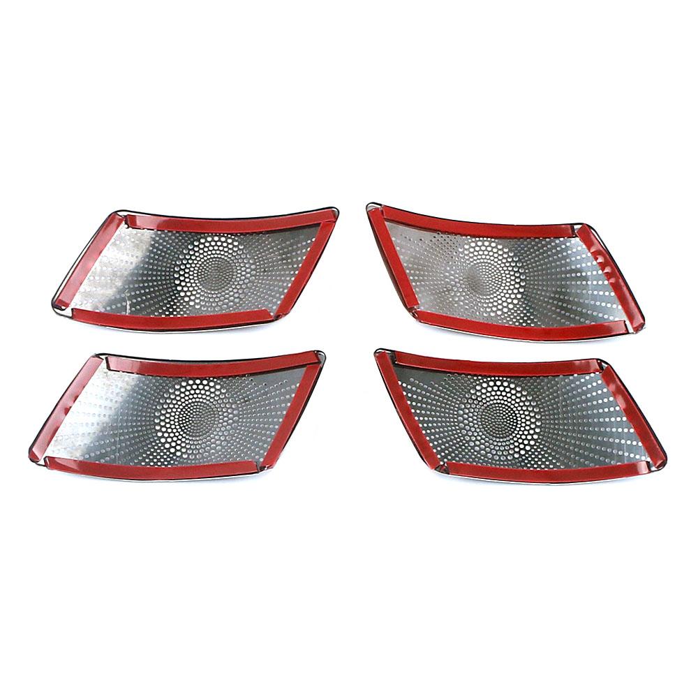 For GWM Tank 300 2024 2024 Inner Door Handle Speaker Audio Loudspeaker Cover Trim Interior Accessories Stainless Steel Cap