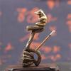 Antique Copper Lotus Seed Frog Incense Burner Ornaments Home Sandalwood Incenser Tea Ceremony Decorations Incense Holders Crafts