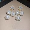 Elegant Imitation Pearls Earrings Luxury Long Flower Ball Earring Bridal Wedding Party Jewelry Banquet Party Holiday Dressing Gift