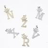 26 English Letters Women'S Letters Crown Pendant Necklace Zircon Pendant Jewelry