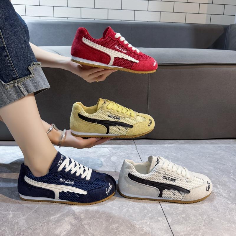 Yellow Flat-bottomed Women's Thin Breathable Summer and Autumn New Casual Sports Little White Shoes