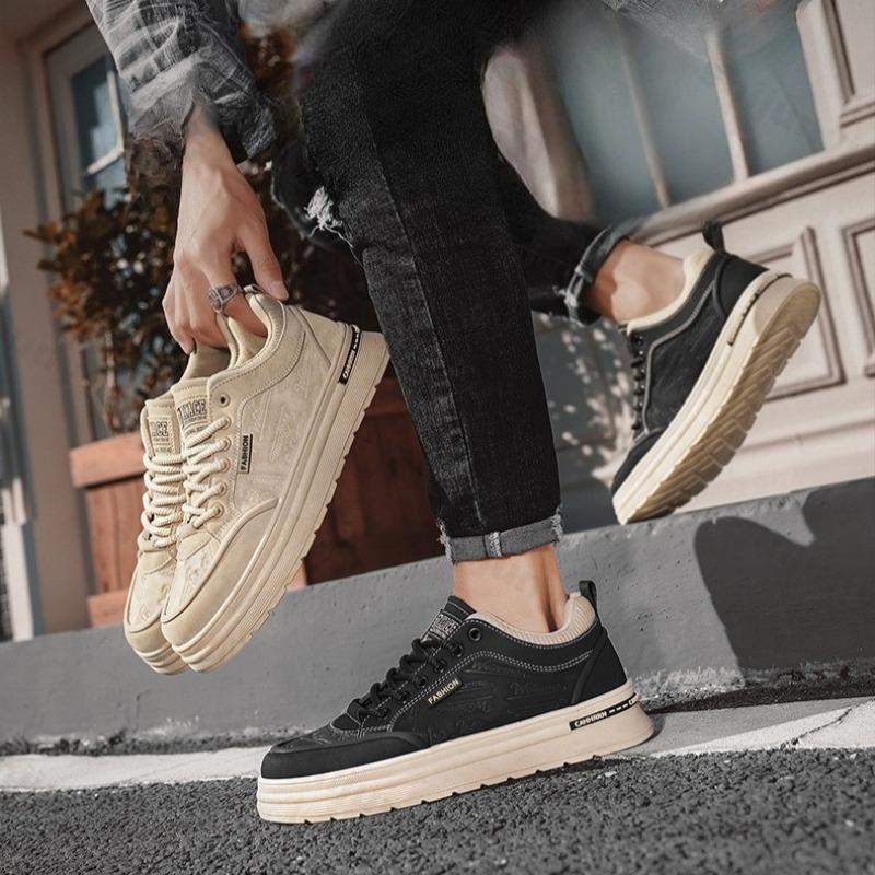 Fashion 2025 Summer New Men's Fashion Trend Casual Shoes Comfortable Versatile Outdoor Sports Shoes Non slip Slip on Platform sneakers