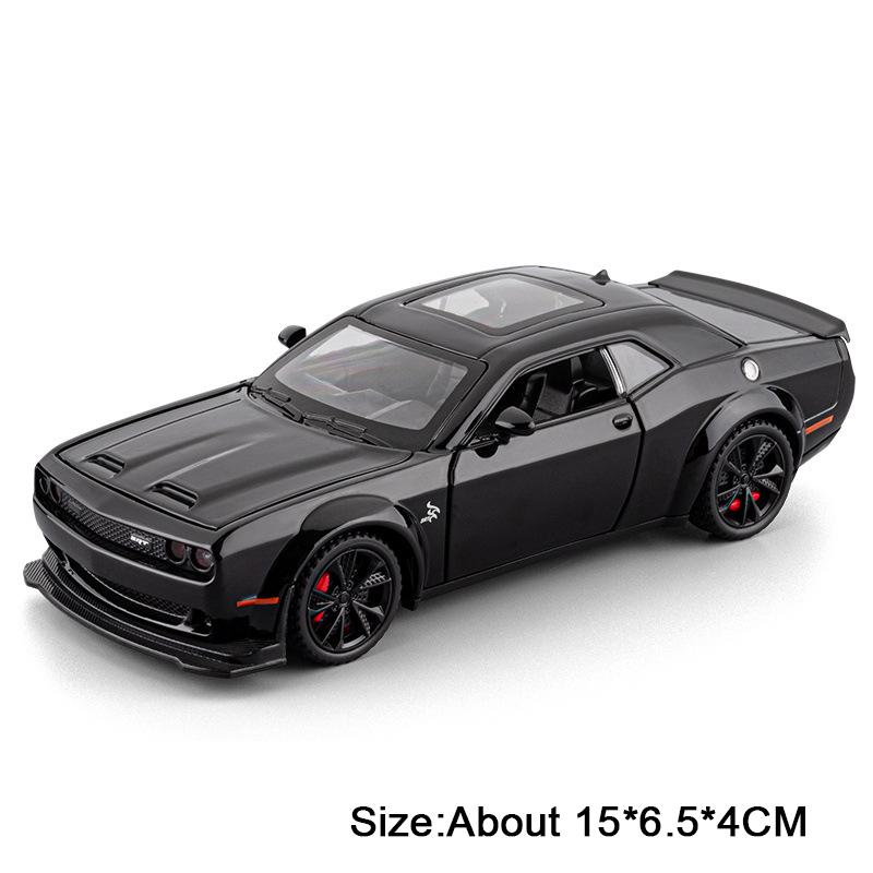 1:32 Phantom Hellcat Modelauto's Legering Diecast Speelgoed Deuren Openen Pull Back Met Geluid En Licht Miniatuur Voertuigen Cadeaus Voor Jongens