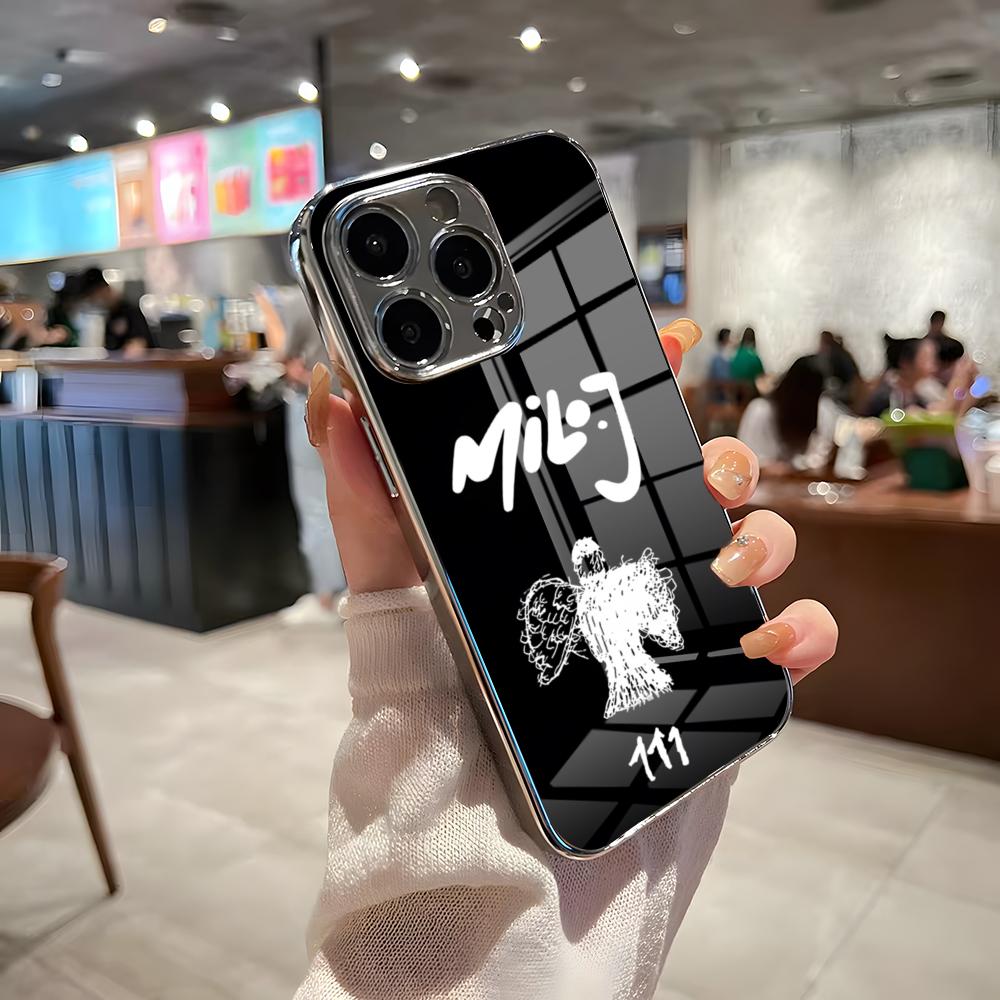 Singer Milo J Phone Case For IPhone 17 Pro Max 15 Pro 16 14 Plus 12 13 Mini 11 Pro Shockproof Electroplated Glass Cover