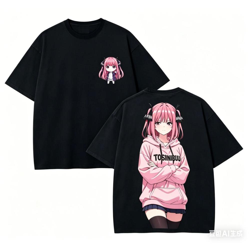 The Quintessential Quintuplets Nino Classic Cotton T-Shirt Summer New Personalized Clothing