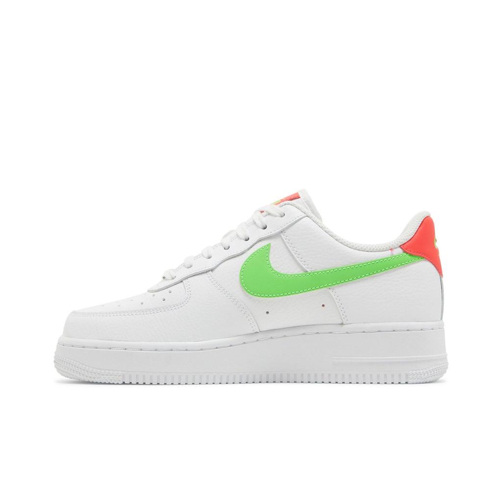 Nike Womens Air Force 1 Low 'Watermelon' (women's Sizes) White / Laser Crimson / Green Strike Skateboard Shoes CT4328 100